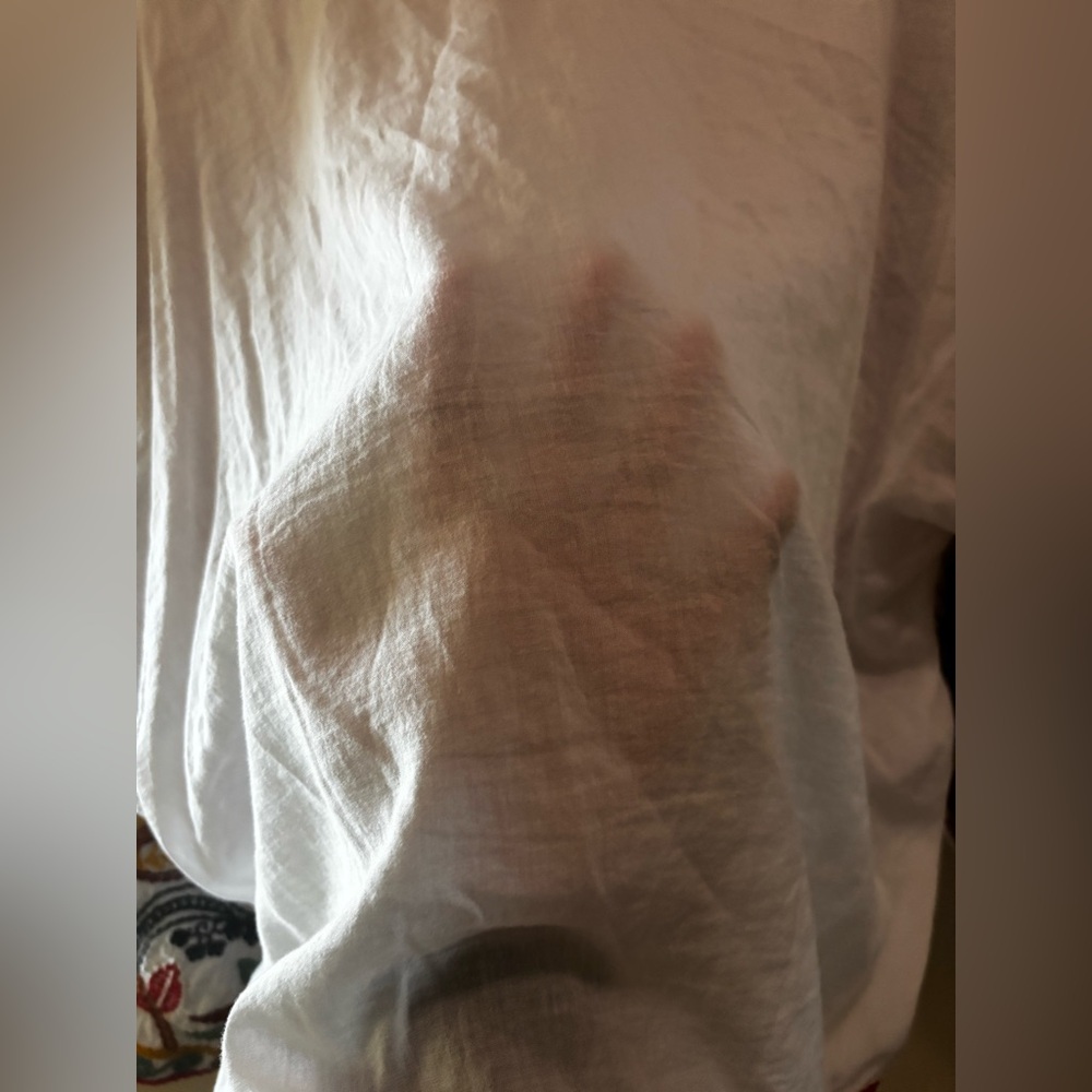 Zara Embroidered White Boho Top - Picture 10 of 10